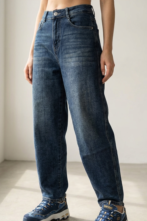 Barrel fit jeans