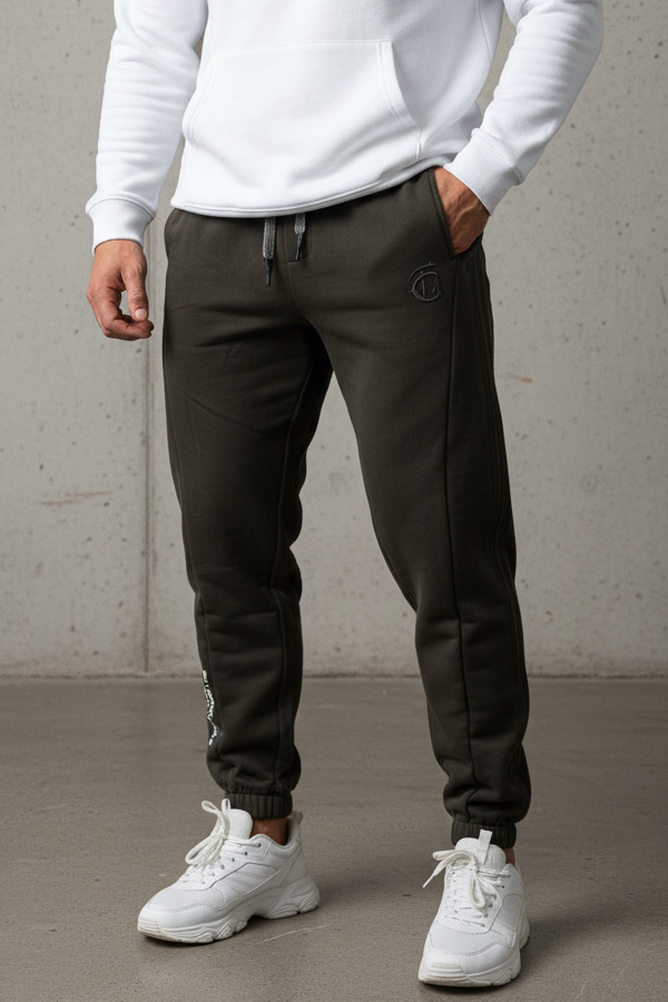 Relaxed fit jogger pants Χακί