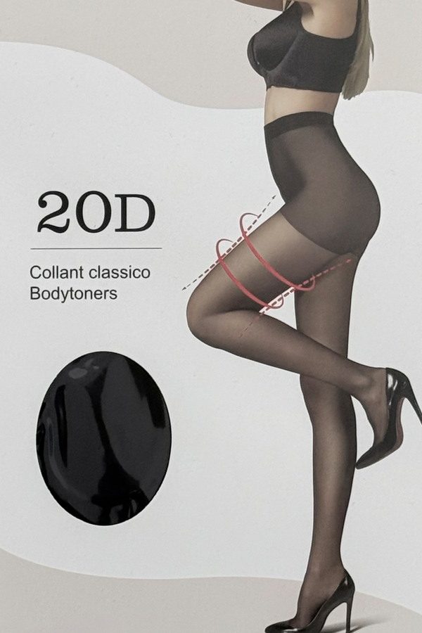 20 Denier Shaper Tights Black