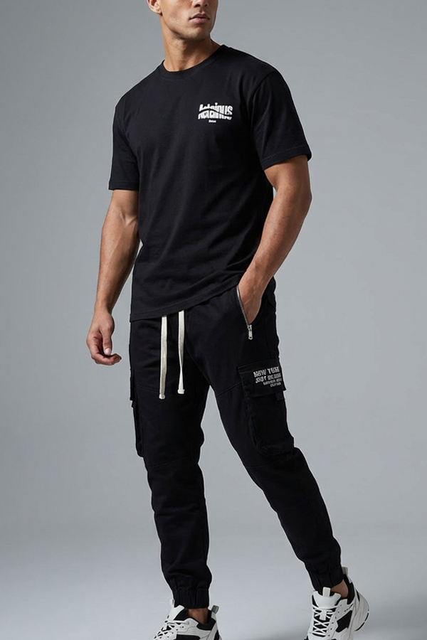 Men Jogger Jeans Black
