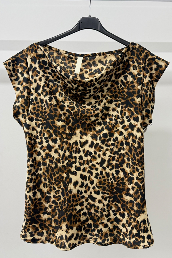 Μπλούζα Σατέν animal print