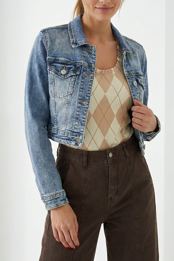 jean jacket crop