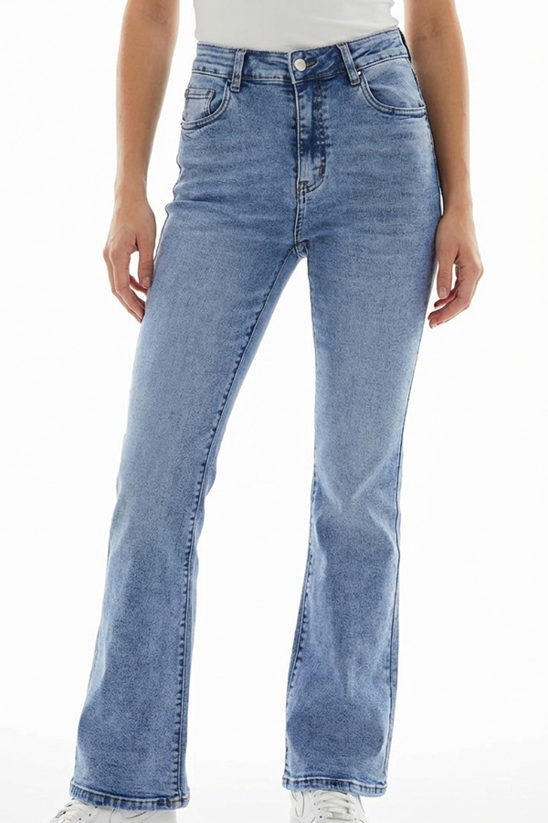 Jeans καμπάνα Plus size super soft