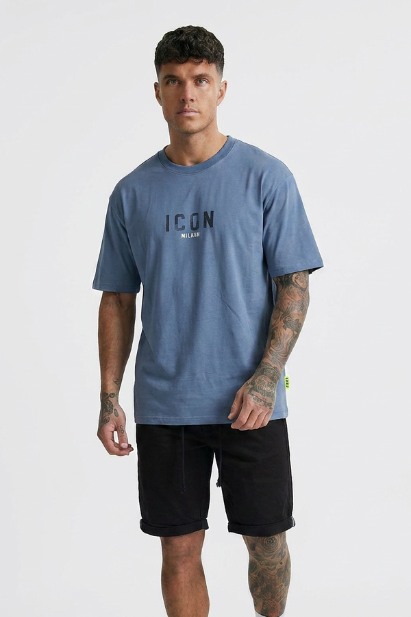 Ανδρικό Cotton T-Shirt με σχέδιο στην πλάτη