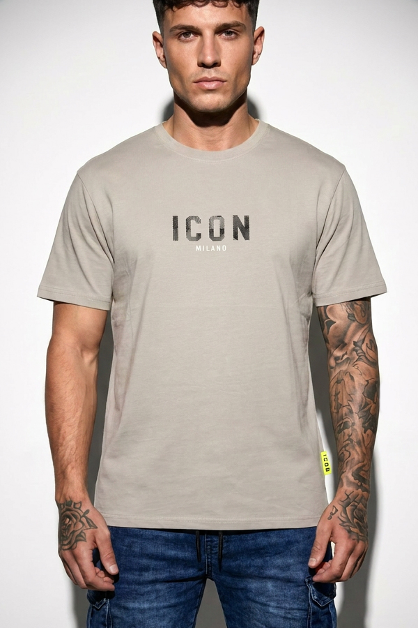 Ανδρικό Cotton T-Shirt με σχέδιο στην πλάτη