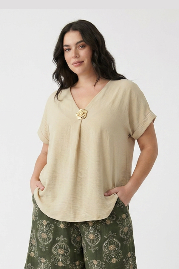 mplouza v kare plus size me karfitsa