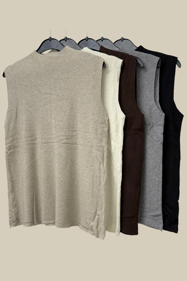 Women’s ribbed knit top available in five colours