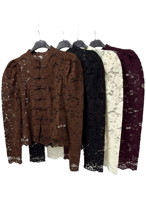 Japanese style lace blouse collection in four colours